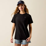 ARIAT WOMEN'S SHORT SLEEVE LAGUNA LOGO TSHIRT - BLACK