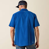 ARIAT MENS PRINT VENTTEK CLASSIC FIT - BLUE QUARTZ