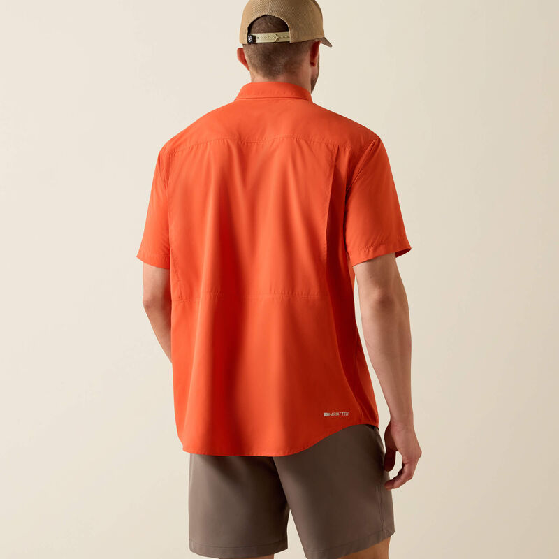 ARIAT MENS VENTTEK OUTBOUND CLASSIC FIT SHIRT - PAPRIKA RED