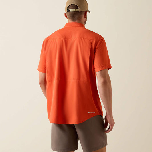 ARIAT MENS VENTTEK OUTBOUND CLASSIC FIT SHIRT - PAPRIKA RED