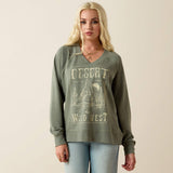 ARIAT WOMEN'S VICTORIA SWEATSHIRT - SEA SPRAY