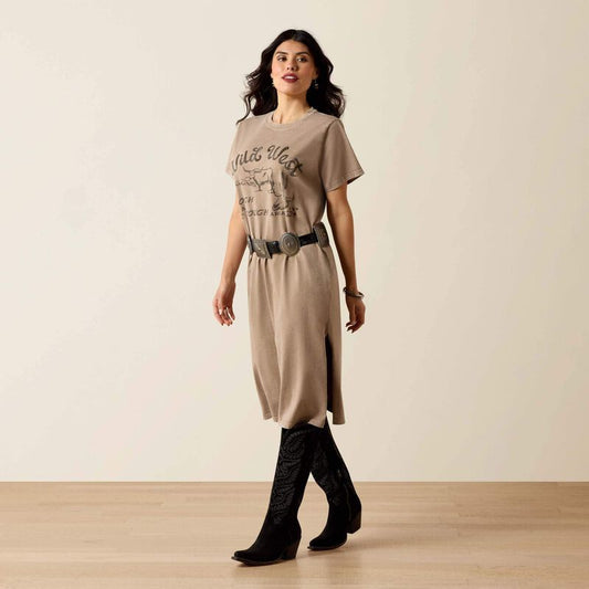 ARIAT WOMEN'S BANDITO TAUPE MINERAL WASH DRESS
