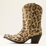 ARIAT WOMEN'S JULIETTA J TOE WESTERN BOOT - GILDED LEOPARD HAIR ON
