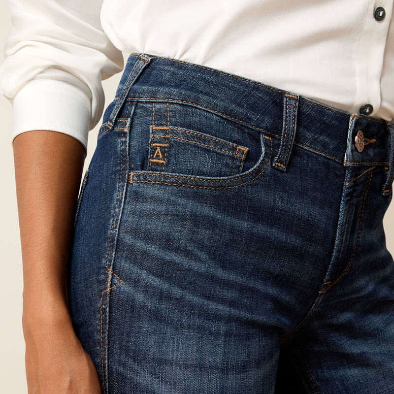 ARIAT WOMEN'S PERFECT RISE SHORT MADDIE TROUSER JEANS - FLORIDA