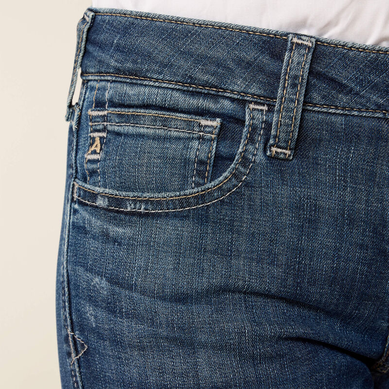 ARIAT WOMEN'S PERFECT RISE SHORT LELANI TROUSER JEANS - CHELSEA