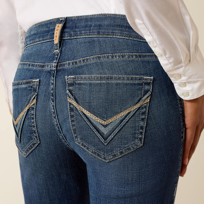 ARIAT WOMEN'S PERFECT RISE SHORT LELANI TROUSER JEANS - CHELSEA