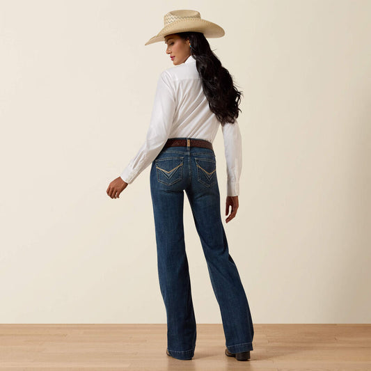 ARIAT WOMEN'S PERFECT RISE SHORT LELANI TROUSER JEANS - CHELSEA