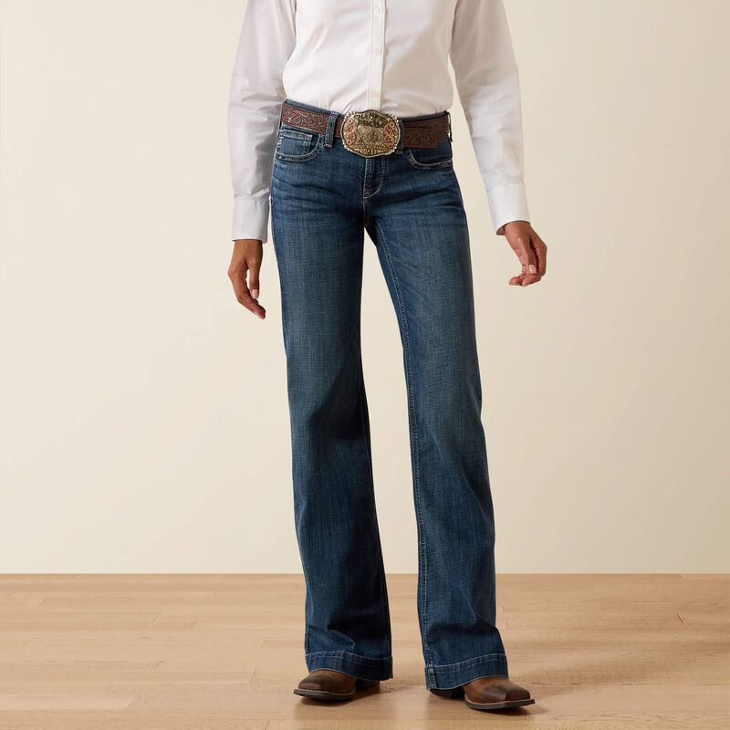 ARIAT WOMEN'S PERFECT RISE SHORT LELANI TROUSER JEANS - CHELSEA