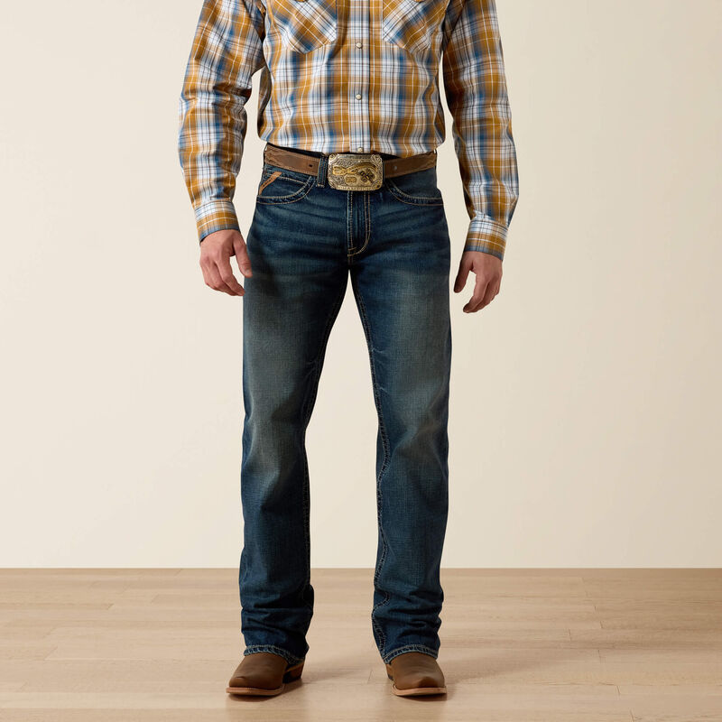 ARIAT MENS M2 RELAXED STRETCH RYDER BOOT CUT JEAN - LENNOX
