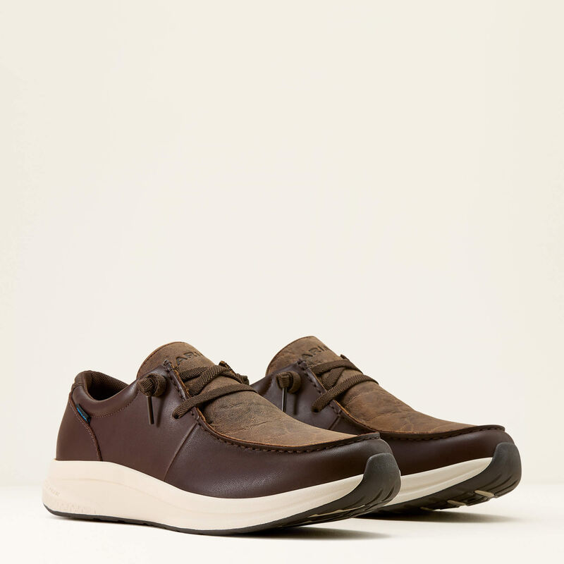 ARIAT MENS BUCKEYE WATERPROOF SHOE - MOCHA|CHOCOLATE
