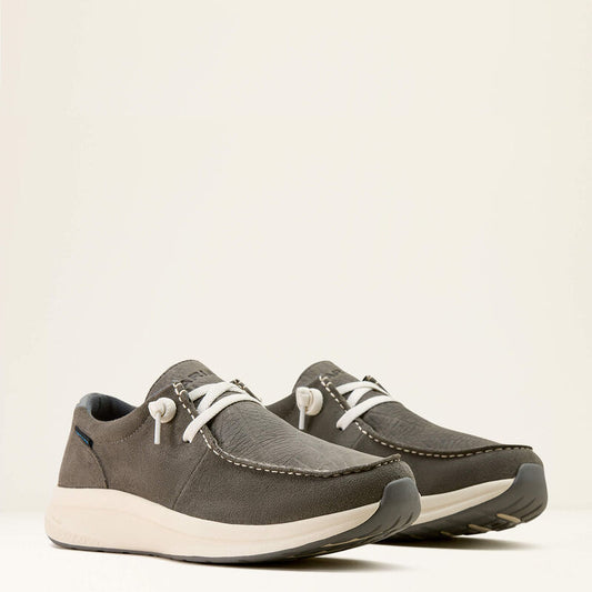 ARIAT MENS BUCKEYE WATERPROOF SHOE - JAVA|CHARCOAL ELEPHANT PRINT