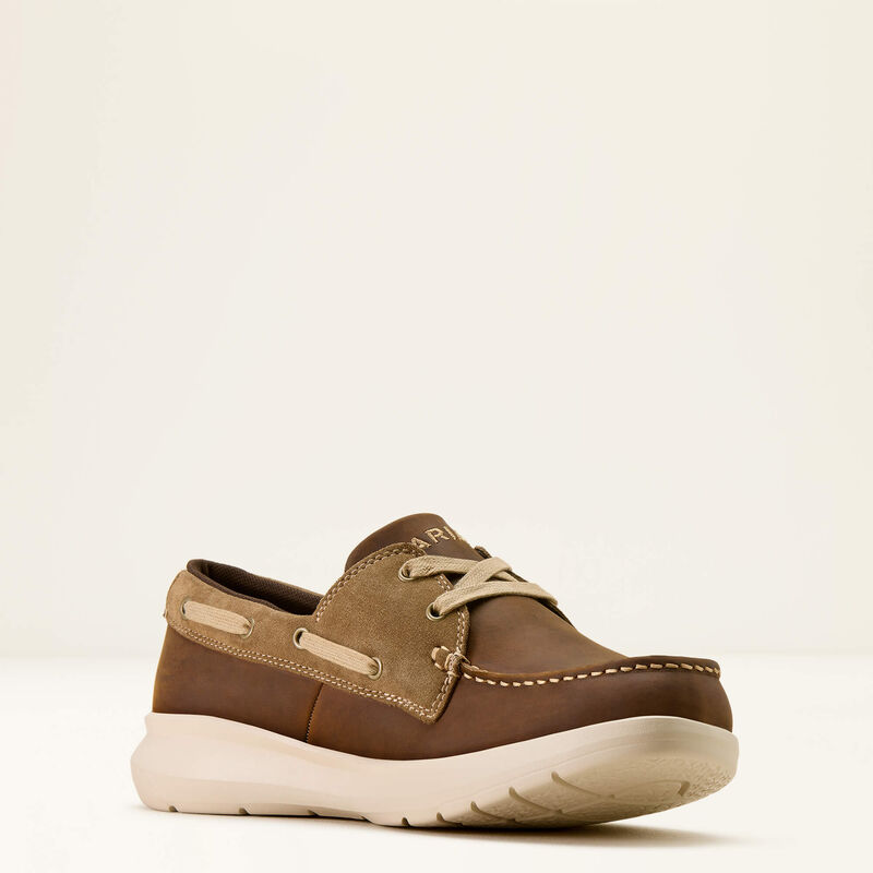 ARIAT MENS HILO SHORE SHOE - DISTRESSED BROWN
