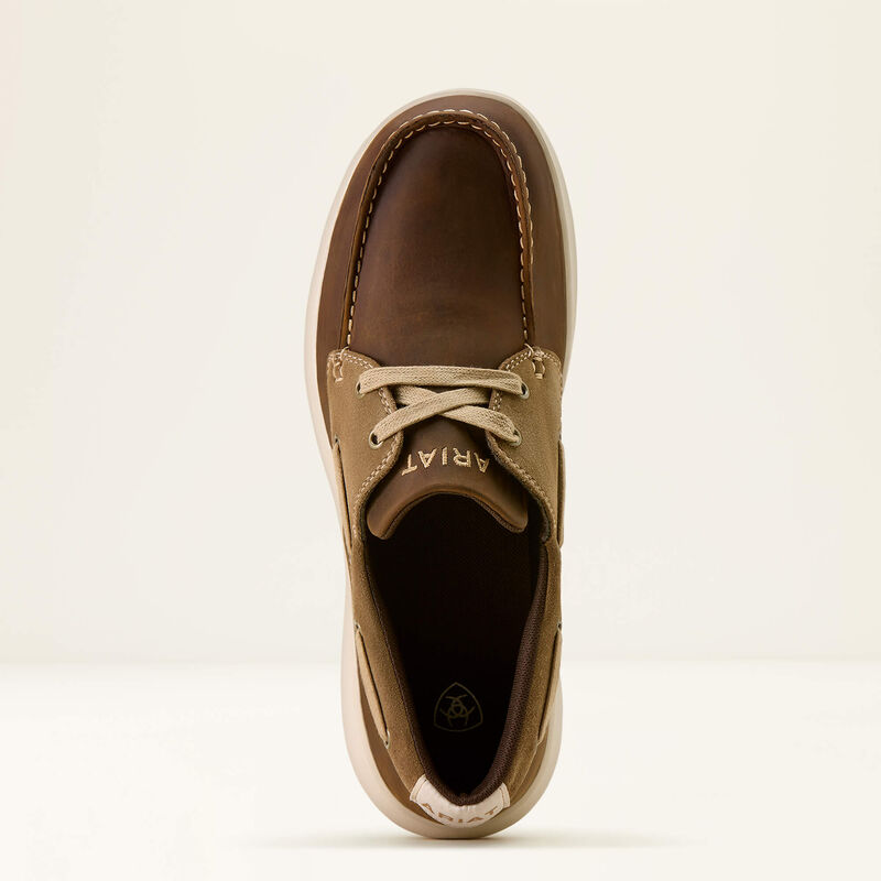 ARIAT MENS HILO SHORE SHOE - DISTRESSED BROWN