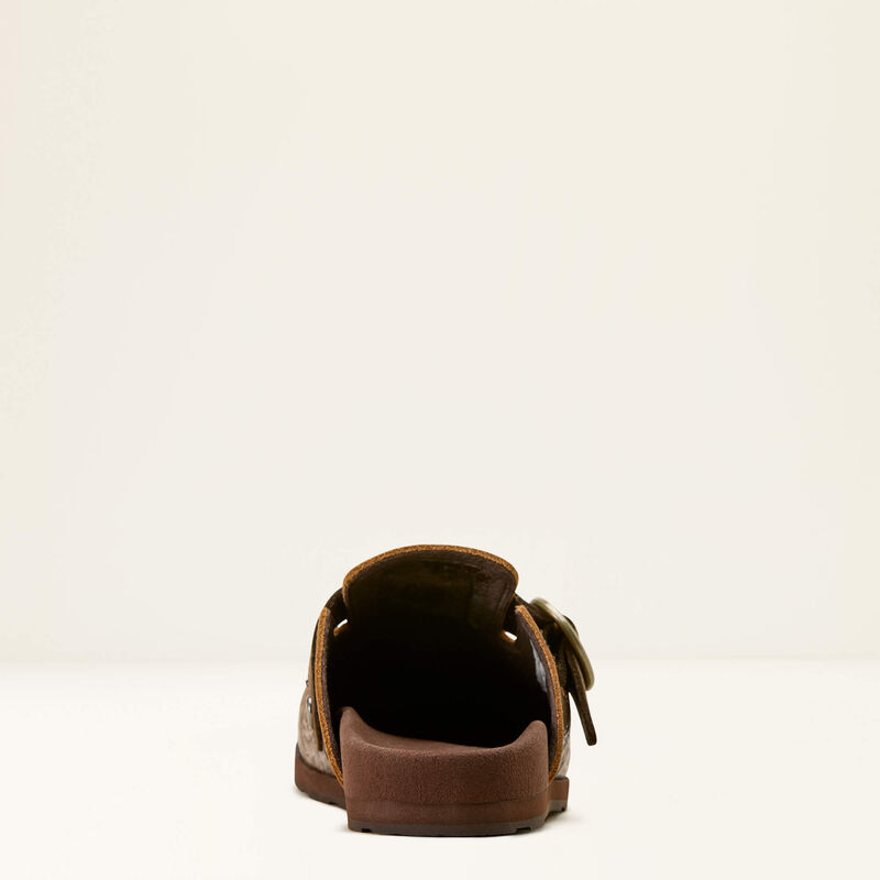 ARIAT WOMEN'S COUNTRY MULE - BROWN FLORAL EMBOSS