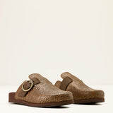 ARIAT WOMEN'S COUNTRY MULE - BROWN FLORAL EMBOSS