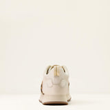 ARIAT WOMEN'S RANCH RUNNER SHOES - BRIGHT CREAM|GILDED LEOPARD HAIR ON