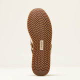 ARIAT WOMEN'S RANCH RUNNER SHOES - BRIGHT CREAM|GILDED LEOPARD HAIR ON