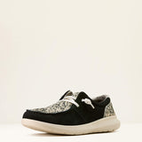 ARIAT WOMEN'S HILO SHOES BLACK SUEDE BRINDLE HIDE