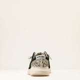 ARIAT WOMEN'S HILO SHOES BLACK SUEDE BRINDLE HIDE