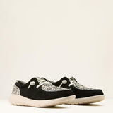 ARIAT WOMEN'S HILO SHOES BLACK SUEDE BRINDLE HIDE