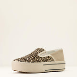ARIAT WOMEN'S SKYLAR SLIP ON SHOE - CREAM CHEETAH