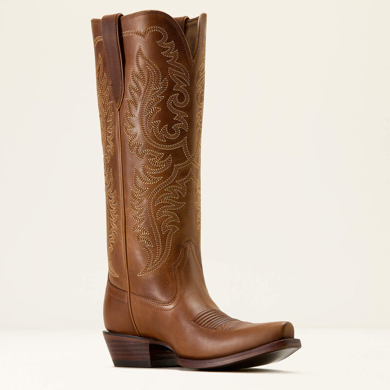 ARIAT WOMEN'S ELLAMORE X TOE WESTERN BOOT - SMOKED WHEAT