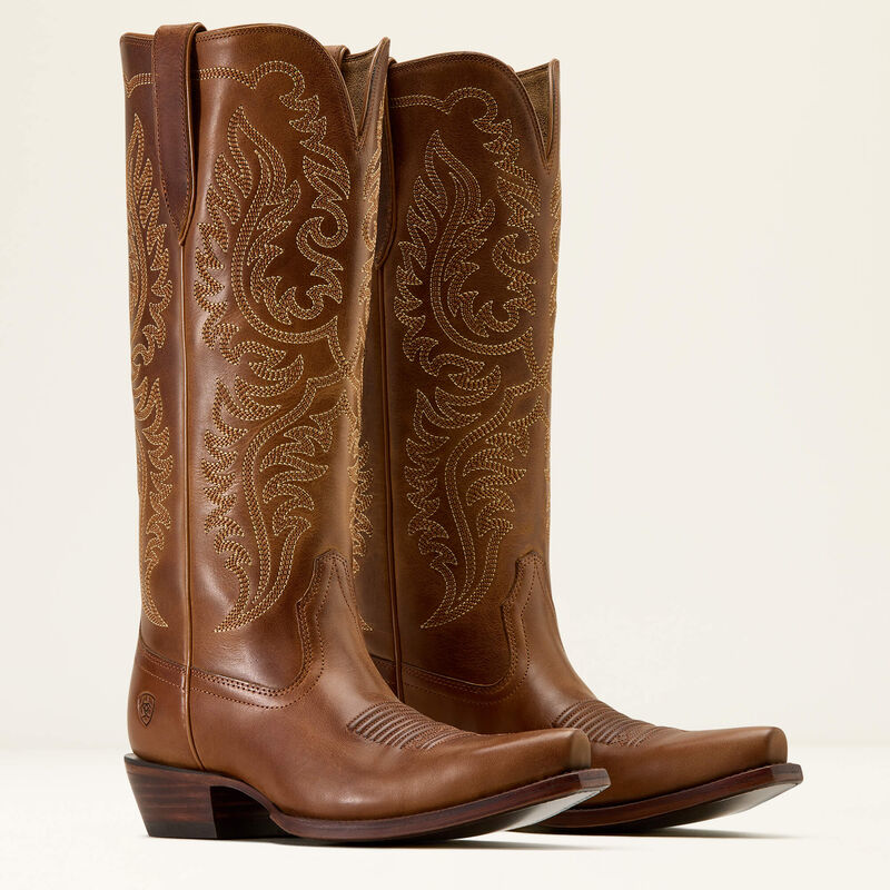 ARIAT WOMEN'S ELLAMORE X TOE WESTERN BOOT - SMOKED WHEAT