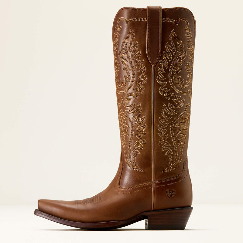 ARIAT WOMEN'S ELLAMORE X TOE WESTERN BOOT - SMOKED WHEAT