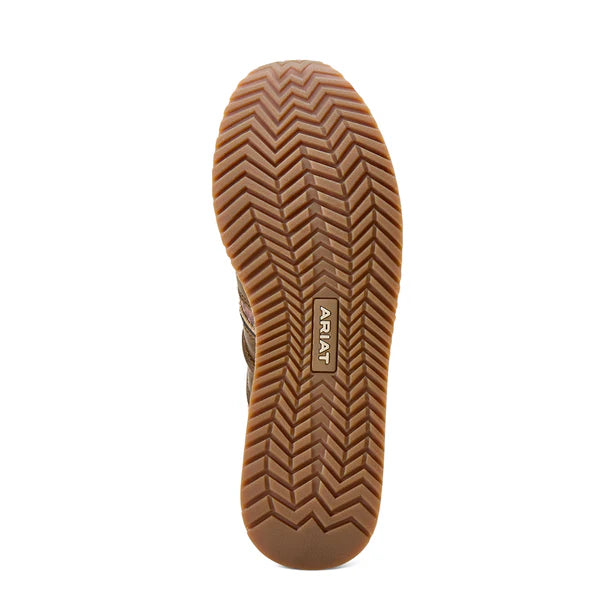 ARIAT WOMEN'S RANCH RUNNER SHOES - BRONZED LEOPARD
