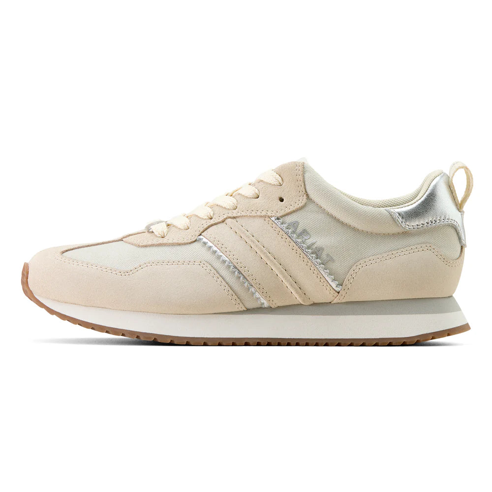 ARIAT WOMEN'S RANCH RUNNER SHOES - BUTTERCREAM