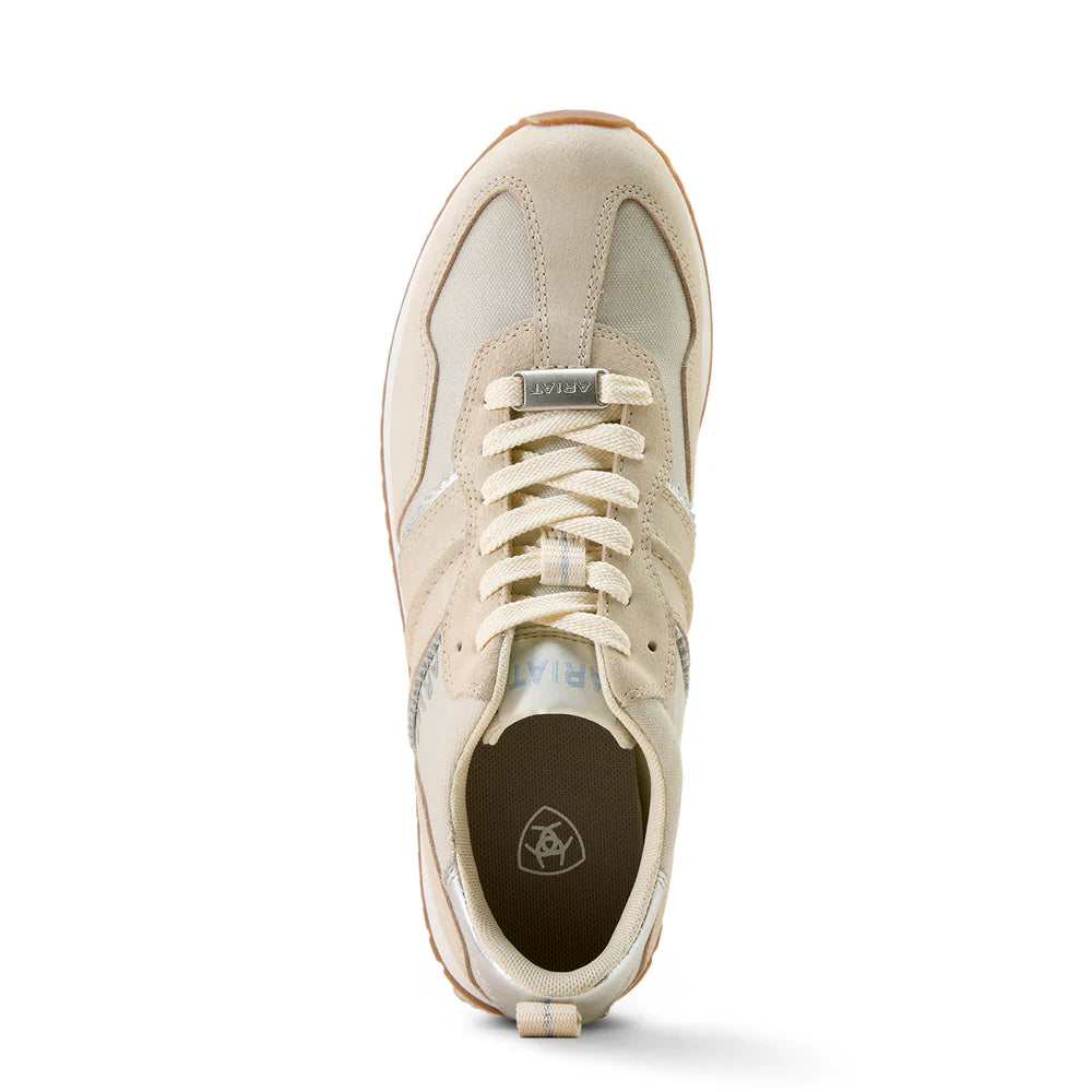 ARIAT WOMEN'S RANCH RUNNER SHOES - BUTTERCREAM