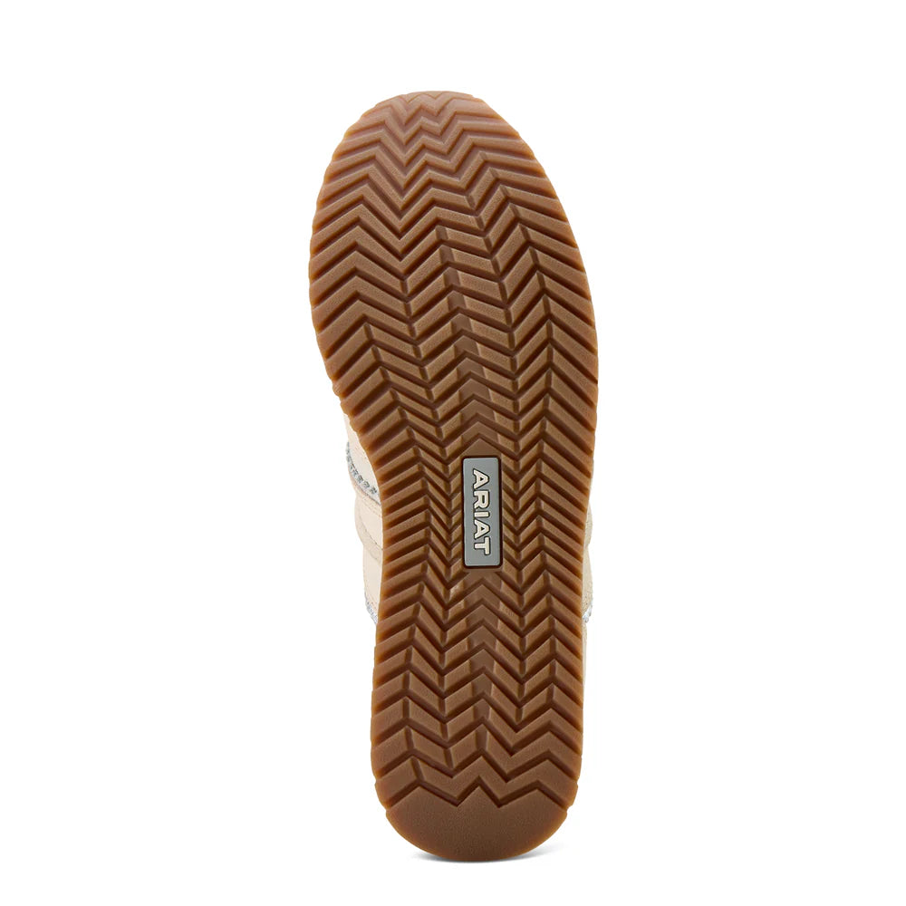ARIAT WOMEN'S RANCH RUNNER SHOES - BUTTERCREAM