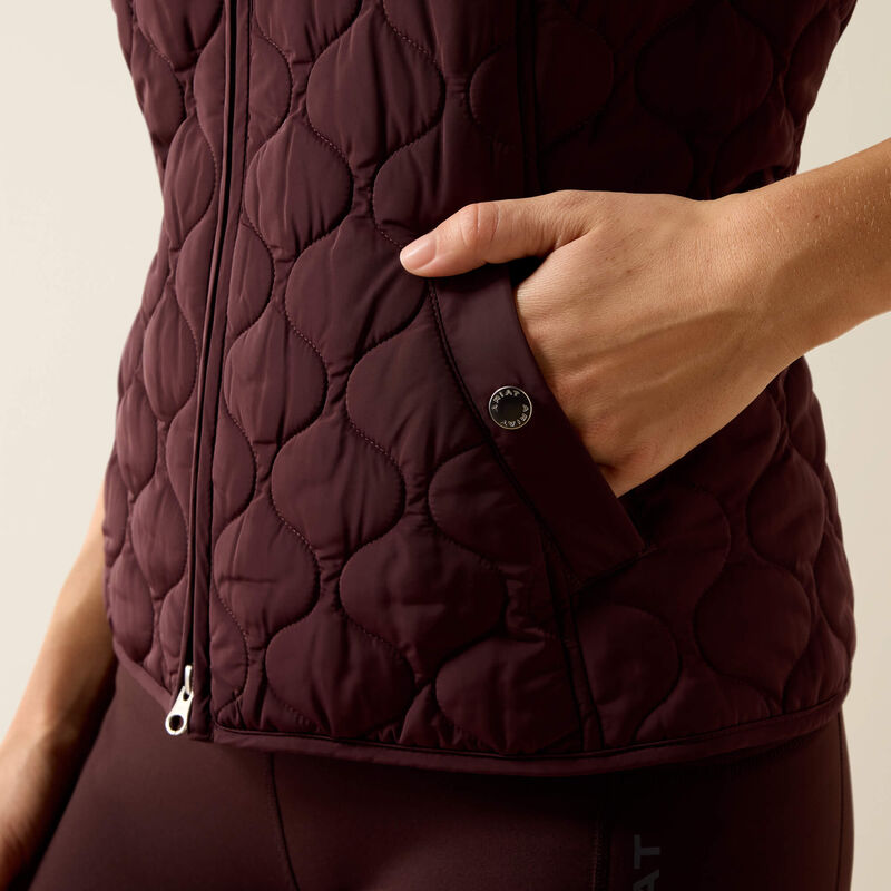 ARIAT WOMEN'S ASHLEY 2.0 INSULATED VEST - CHOCOLATE PLUM