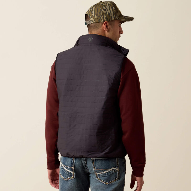 ARIAT MEN WYLIE VEST - OBSIDIAN