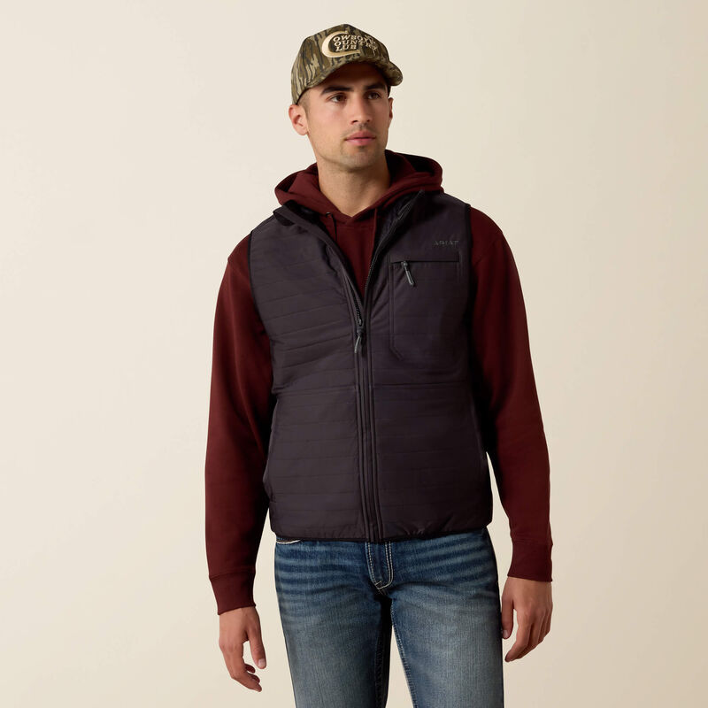 ARIAT MEN WYLIE VEST - OBSIDIAN
