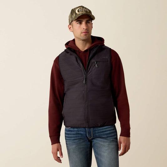 ARIAT MEN WYLIE VEST - OBSIDIAN