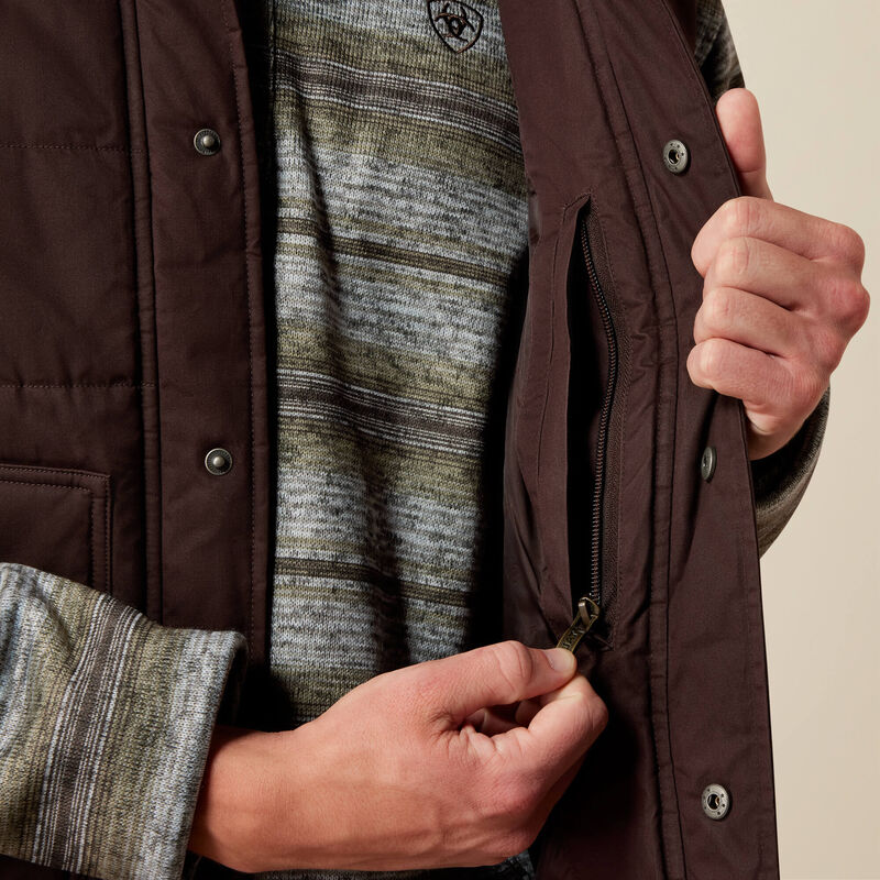 ARIAT MEN WESTERN QUILTED VEST - MOLE