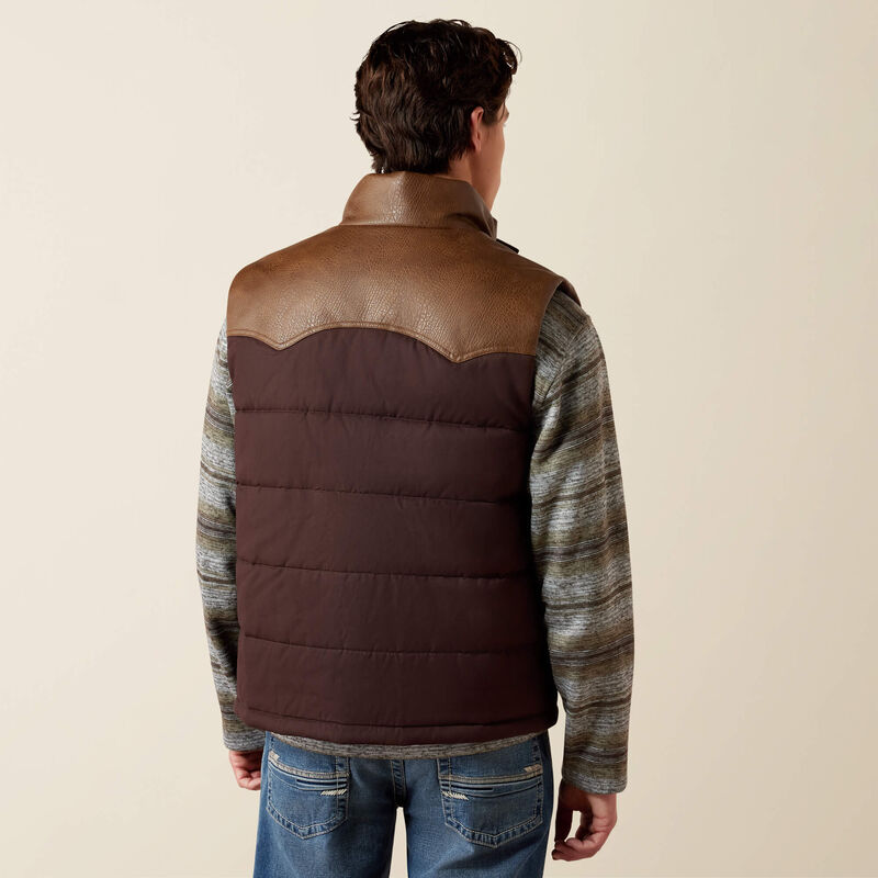 ARIAT MEN WESTERN QUILTED VEST - MOLE