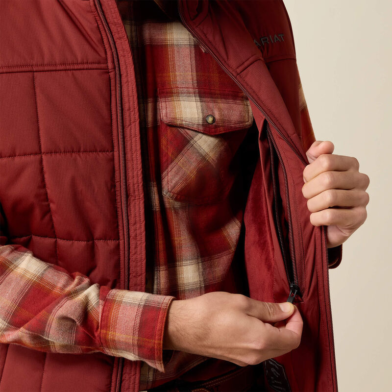 ARIAT MEN CRIUS INSULATED VEST - MADDER BROWN
