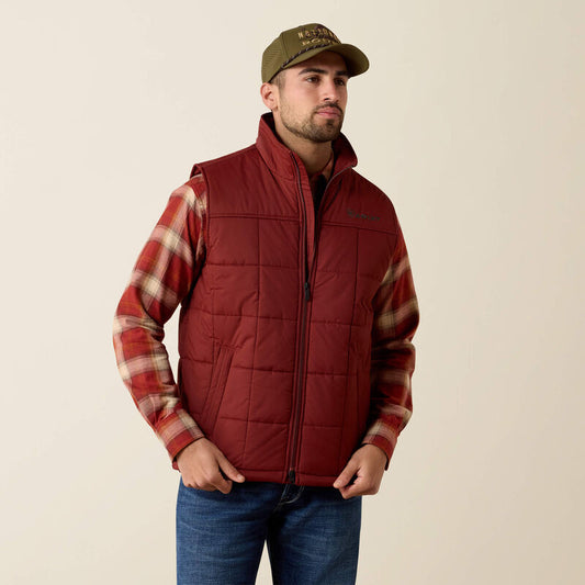 ARIAT MEN CRIUS INSULATED VEST - MADDER BROWN