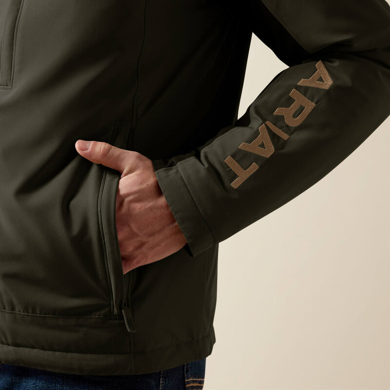 ARIAT MENS PIONEER STRETCHSHELL JACKET - FOREST NIGHT