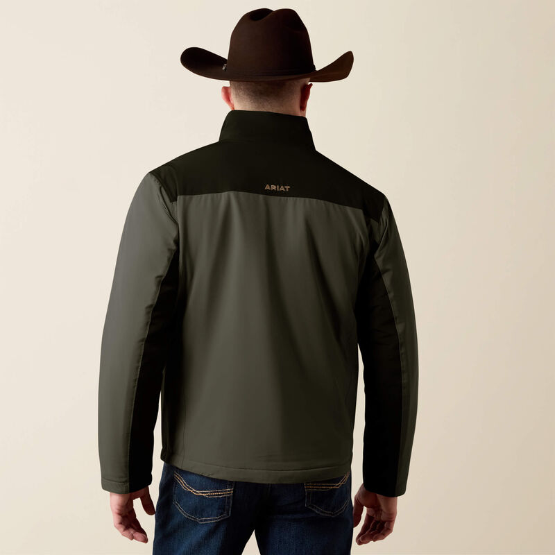 ARIAT MENS PIONEER STRETCHSHELL JACKET - FOREST NIGHT
