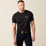 ARIAT MENS MONUMENT GAUCHO TSHIRT - BLACK