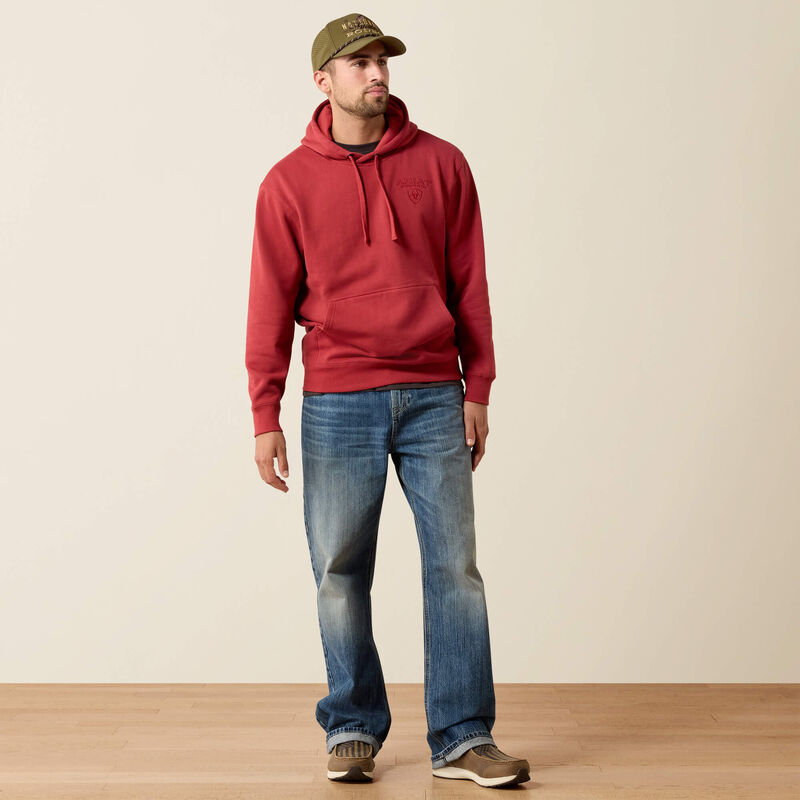 ARIAT MENS ARCHSTAR HOODIE - BRICK RED