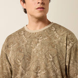 ARIAT MENS ALL OVER PRINT CAMO TOUGHSTOCK BOXY TSHIRT - BEIGE CAMO