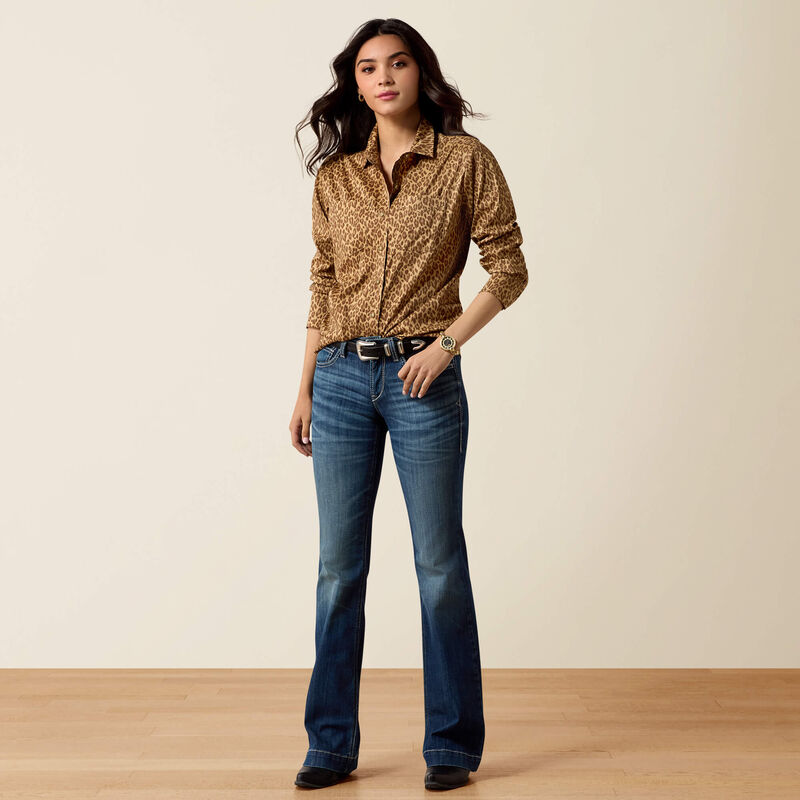 ARIAT WOMEN'S EVERYTHING SHIRT - FADED LEOPARD
