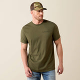 ARIAT MENS RUST SERAPE SHIELD TSHIRT - GRAPE LEAF