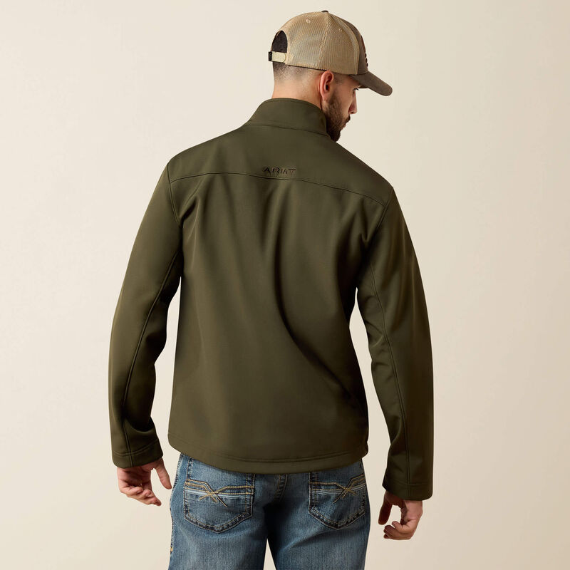 ARIAT MENS VERNON SOFTSHELL JACKET - FOREST NIGHT