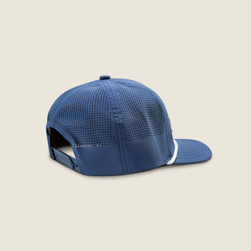 ARIAT MENS CAP SNAP BACK UPSIDE DOWN NAVY