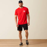 ARIAT MENS GEO FLAG TSHIRT - MARS RED